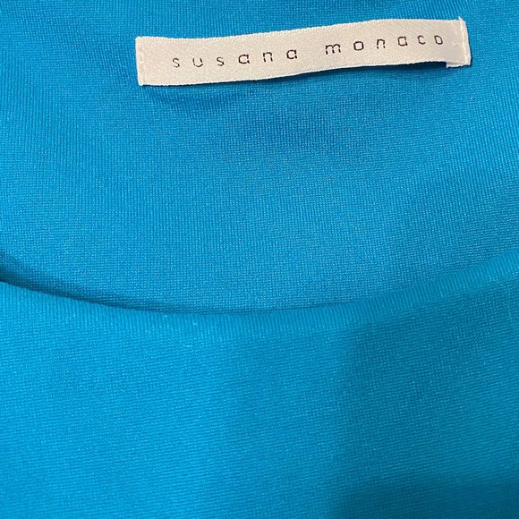 Susan Monaco Cross Gather Tank Dress in Aquamarine for Women size XS - Picture 5 of 10